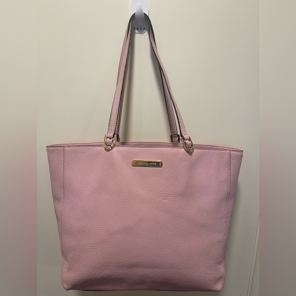 Michael Kors Pink Leather Tote Bag 15x10.5